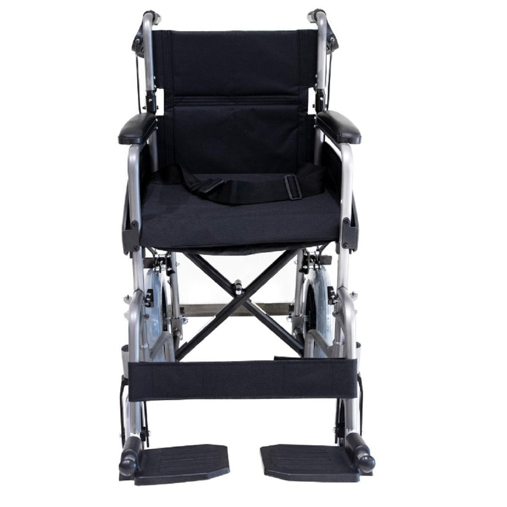 Cadeira De Rodas Alumínio Transporte Hospitalar/Casa 100Kg