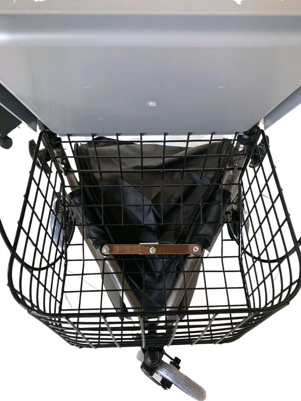 Mbrla891L - Andador Em Aluminio De 03 Rodas Prata Com Cesto