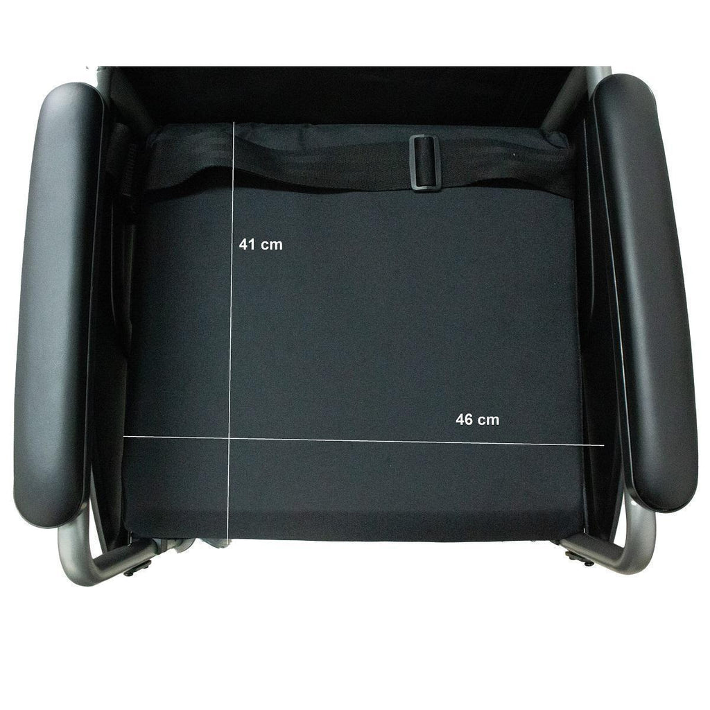 Cadeira De Rodas Alumínio Transporte Hospitalar/Casa 100Kg